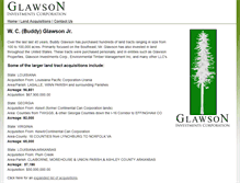 Tablet Screenshot of glawsoninvestments.com